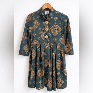 Ivy Jane Cotton Blend 3 Button Pleated Jacket W/ Pockets Women’s X Small